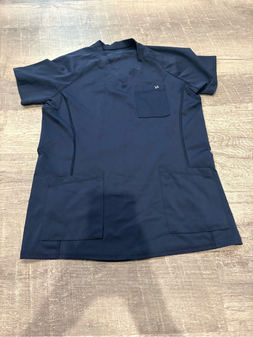 Women’s Navy V-Neck Utility Scrub Top And Pants